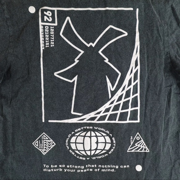 Dutch Bros BLACK ‘A Better World’ SMALL ‘To Be So Strong…’ DB 1992 Windmill - Picture 7 of 9